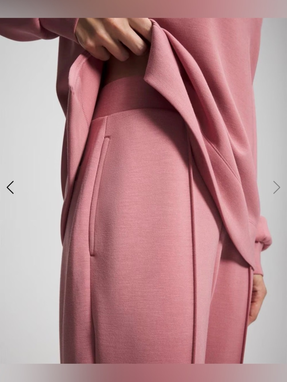 New - Soma Cinder Rose Ponte Track Joggers - Picture 2 of 9